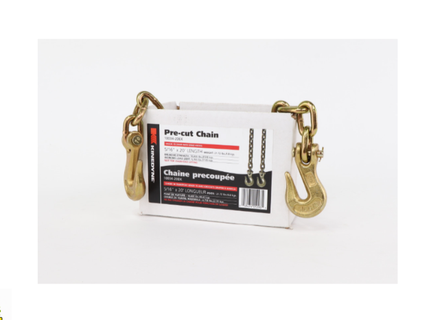 3/8" by 16' Grade 70 Grab Hook Chain Assembly - 1 Per Box 6,600 WLL