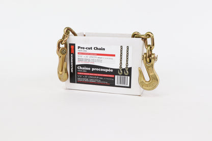 5/16" by 20' Grade 70 Grab Hook Chain Assembly - 2 Per Box 4700 WLL