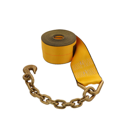 4" by 30' Chain Anchor Winch Strap 5400 WLL 8 Pack