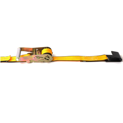 2" by 27' Flat Hook Long Wide Handle Ratchet Strap 3335 WLL 8 Pack