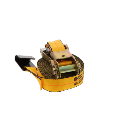 2" by 30' Flat Hook Wide Handle Ratchet Strap 3335 WLL 10 Pack