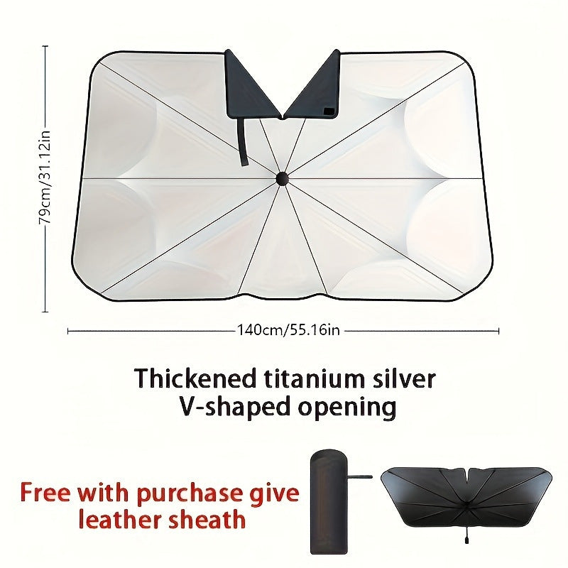 TGP SunGuard™ Truck Windshield Shade – Cab Heat & Glare Protection