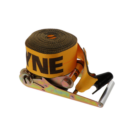 4" by 30' Flat Hook Ratchet Strap 5400 WLL 4 Pack