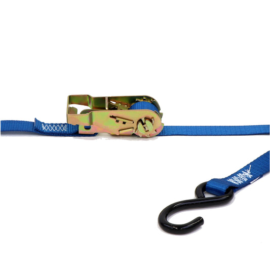1" by 9' Heavy-Duty S Hook Ratchet Utility Strap. 500 WLL