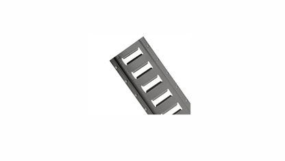 10' Series E Powder Coated Horizontal Logistic ETrack
