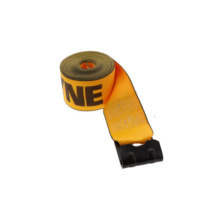 4" by 27' Flat Hook Winch Strap 5400 WLL 10 Pack