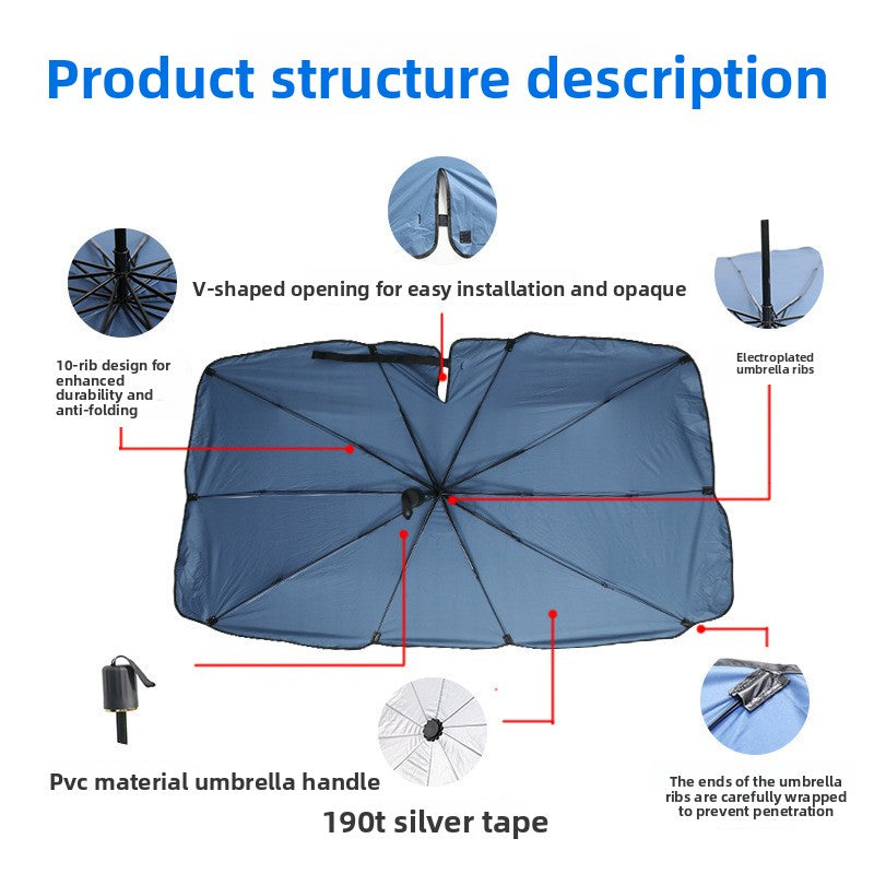 TGP SunGuard™ Truck Windshield Shade – Cab Heat & Glare Protection